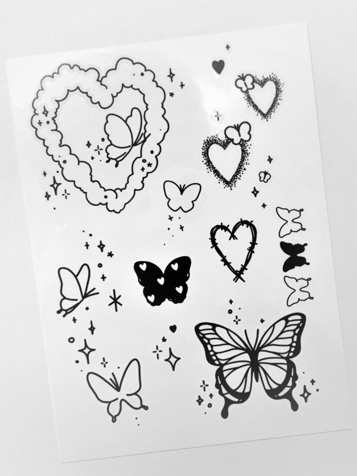 [MADE] rhi butterfly tattoo sticker