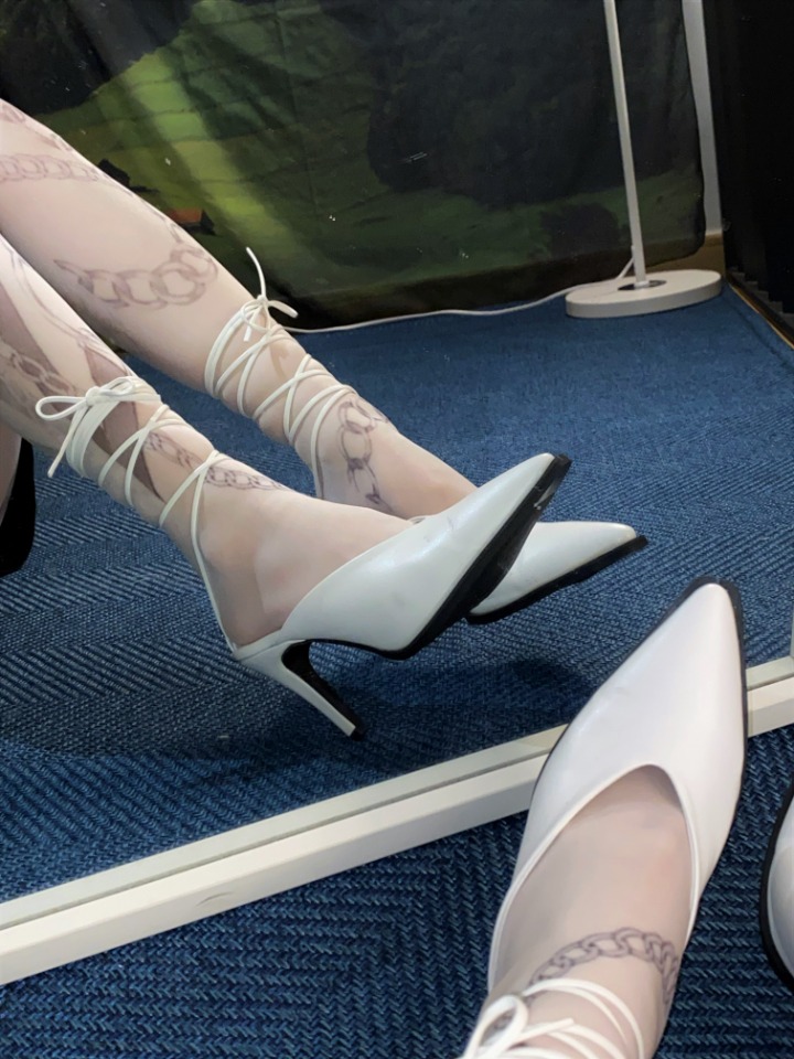 stiletto strap heel (4color)