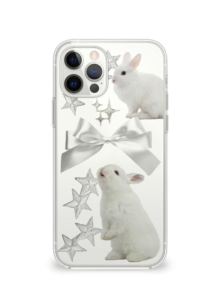 White bunny case