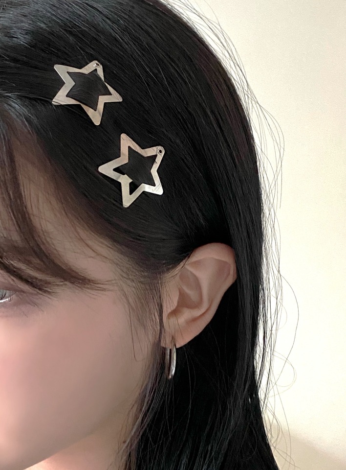 1+1 star hair clip